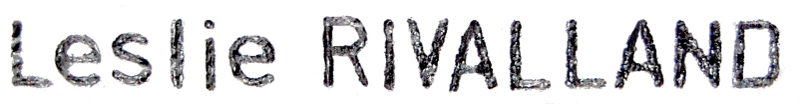 Leslie Rivalland, bannière